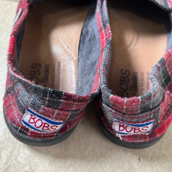 Bobs (9.5) Red and Gray - Picture 3 of 6